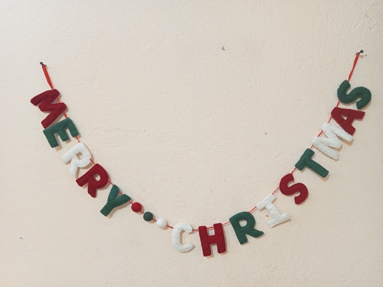 "Merry Christmas" Letter Garland